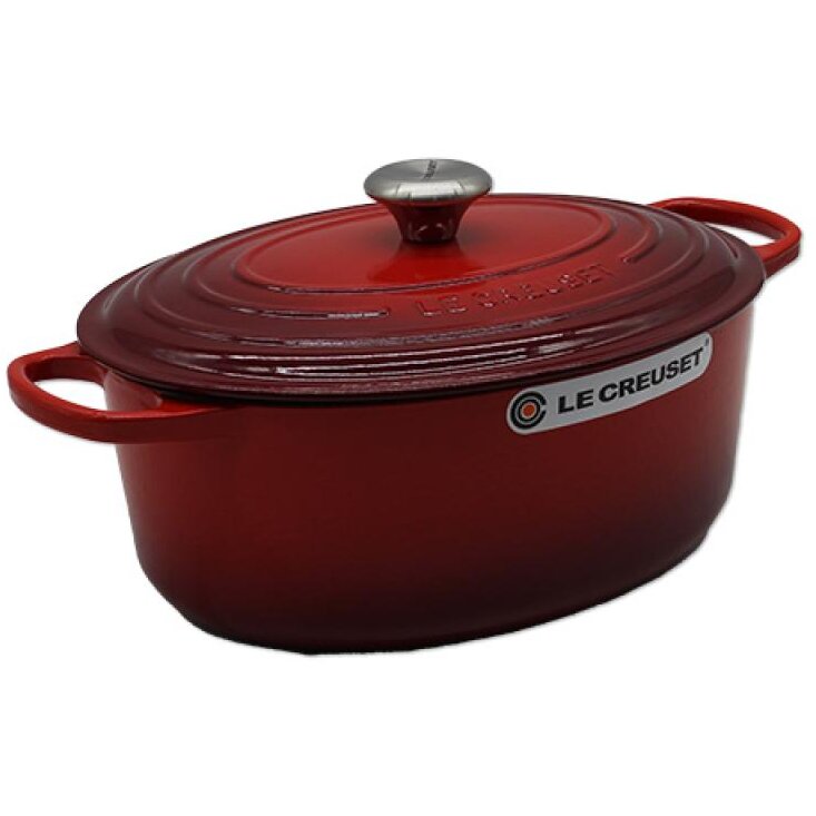 Oala Cu Capac Signature Roaster Oval 31Cm Cherry Red