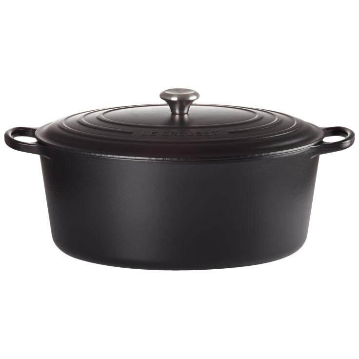 Oala Cu Capac Signature Roaster Oval 40Cm Negru