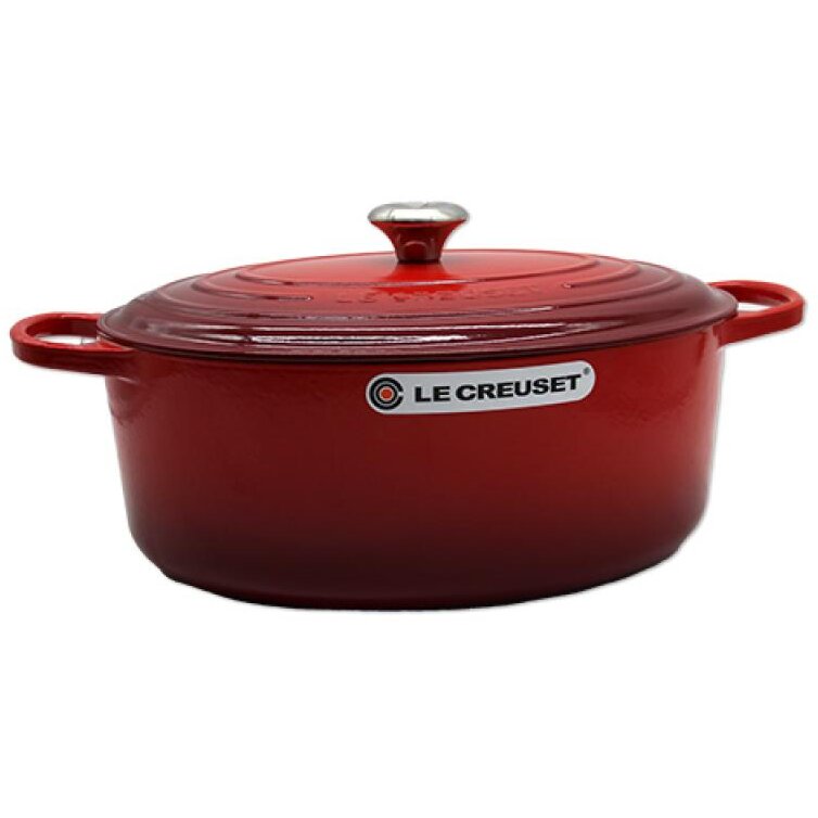 Oala Cu Capac Signature Roaster Oval 35Cm Cherry Red