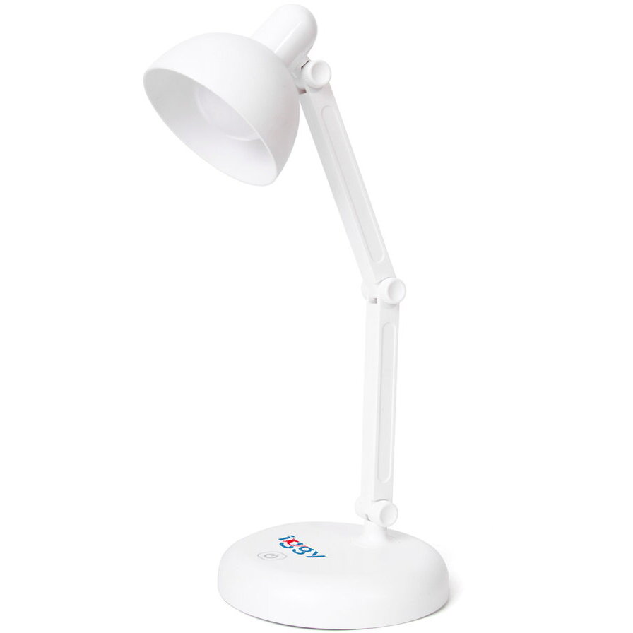 Lampă LED de Birou Iggy 100 Lumeni 3 Trepte Intensitate Lumina Buton Tactil On/Off ABS Alb