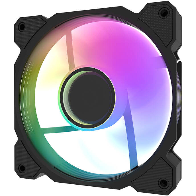 Ventilator Carcasa DR08   30dBA 1600RPM A-RGB Negru