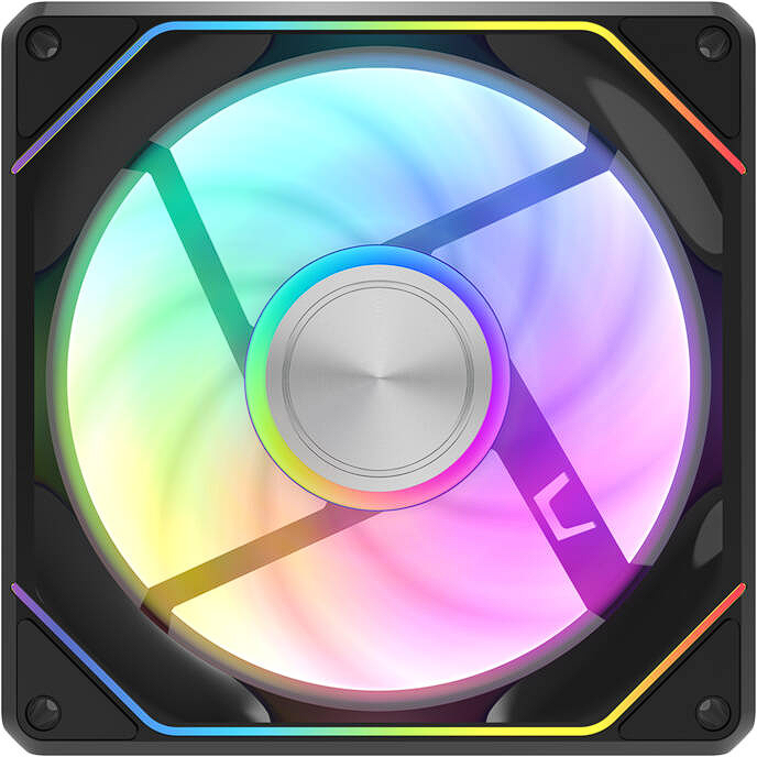 Ventilator Carcasa Gauss G24 69.7CFM 33.55dBA RGB Negru