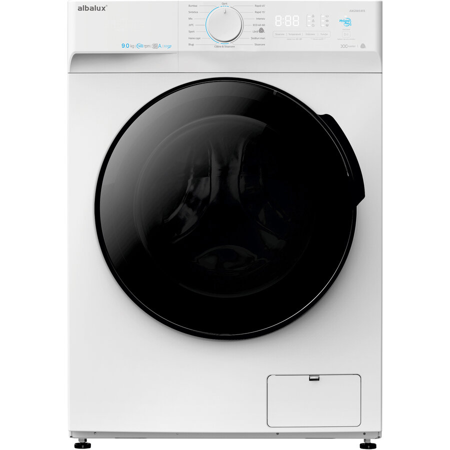 Masina de Spalat Rufe Frontala AXGIW1491 Capacitate 9KG 1400RPM 16 Programe Functie Hygiene Pro Clasa A Alb