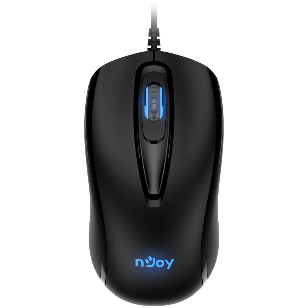 Mouse Cu Fir WR390 USB Iluminare LED Negru