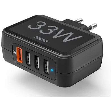 Incarcator QC3.0 USB-A 33W Negru