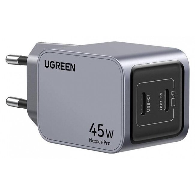 Incarcator Nexode Pro 45W  2x USB-C   Gri