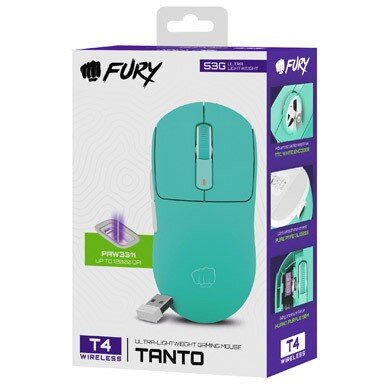 Mouse Tanto T4 Wireless  12000DPI   Bluetooth Optic Verde