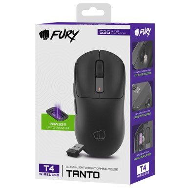 Mouse Tanto T4 Wireless  12000DPI   Bluetooth Optic Negru