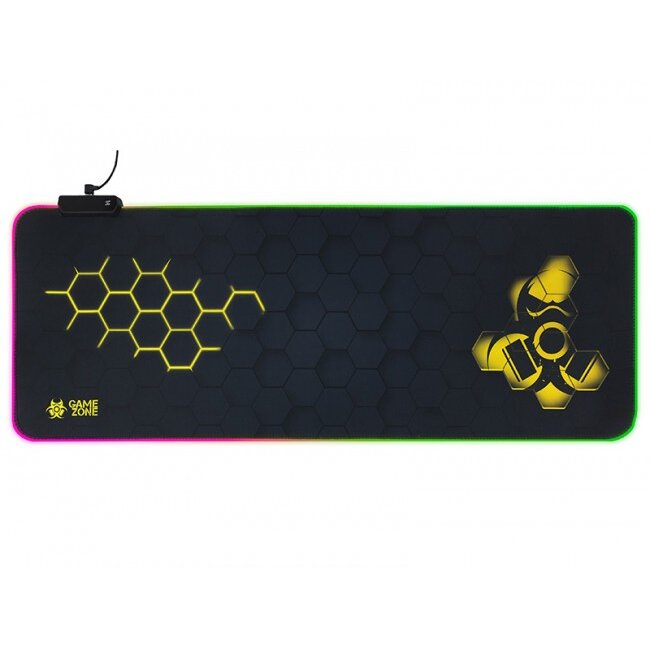Mousepad GameZone Hexy1 RGB 80x30cm Negru