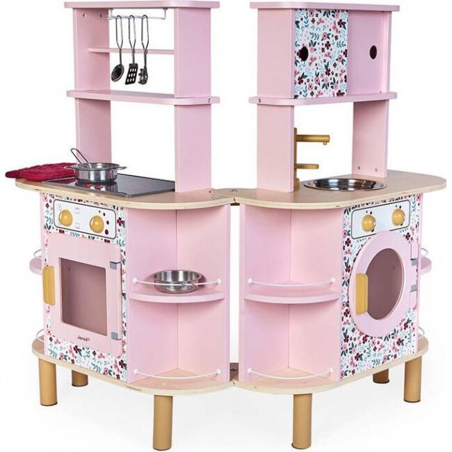 Set Bucatarie Lemn Roz