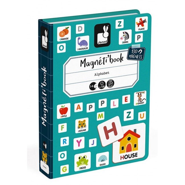 Carte Alfabet Magnetica 130 pcs. Albastru