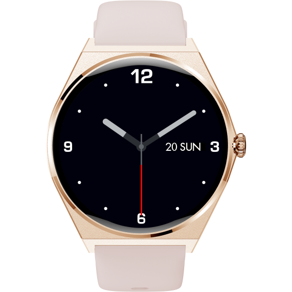 Smartwatch 5 Ecran AMOLED 1.43Inch IP68 GPS Roz/Auriu