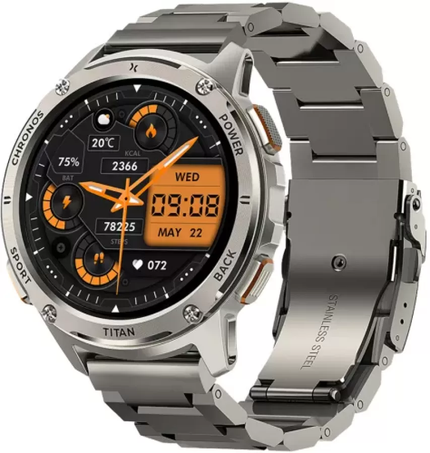 Smartwatch MaxCom FW110SR Titan Chronos Ecran 1.43Inch AMOLED IP69K 5AT Argintiu — imaginea 3