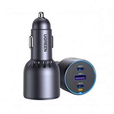 Incarcator Auto EC703 75W 3.25A 1 x USB-A - 2 x USB-C Negru