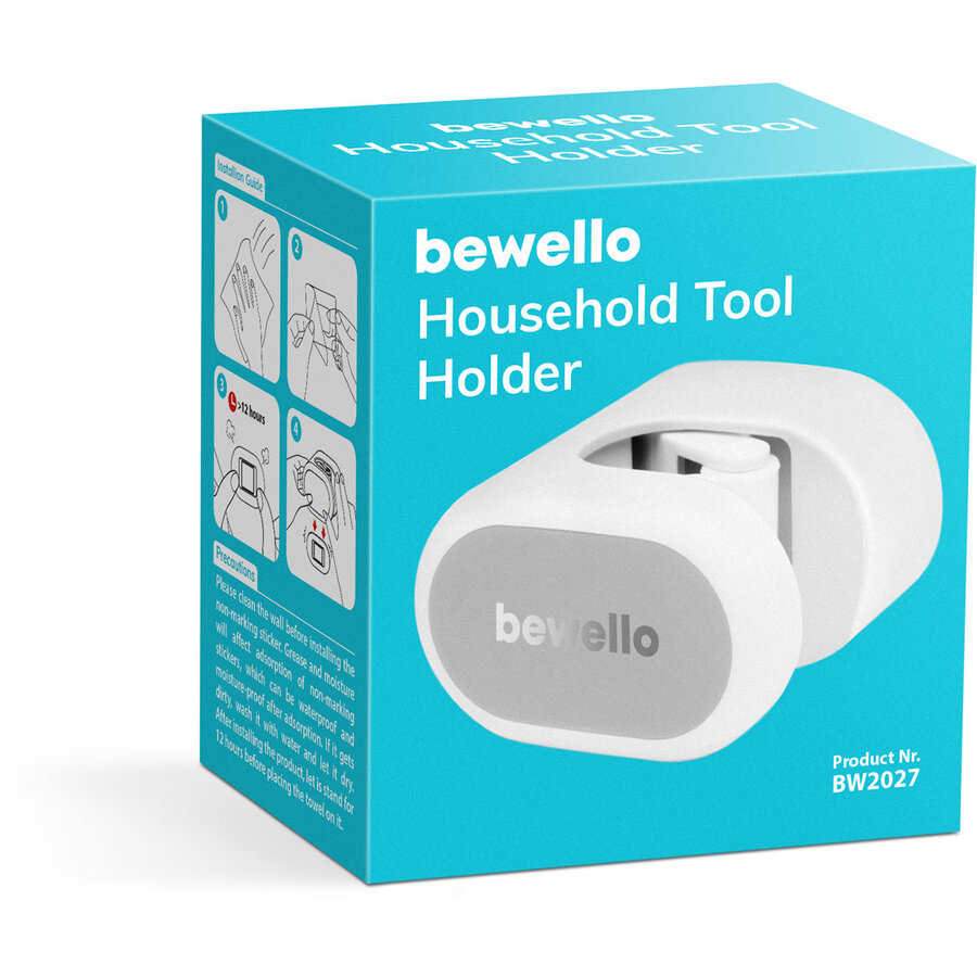 Suport de Perete pentru Gospodarie BW2027 Alb/Gri