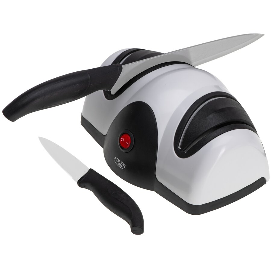 Aparat Electric de Ascutit Cutite AD 4518 2 Nivele de Ascutire 40W Negru/Alb