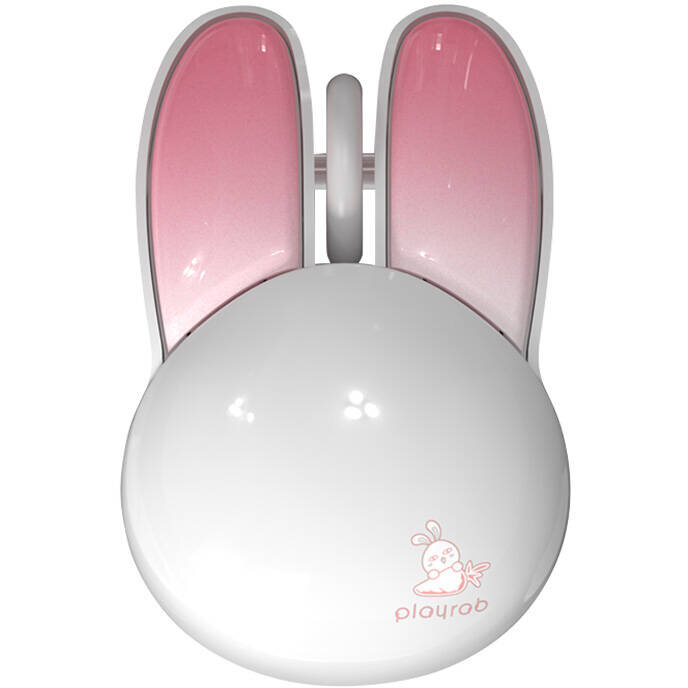 Mouse Rabbit M6DM Oil Painting, Bluetooth 5.0, 1200 DPI, Alb/Roz