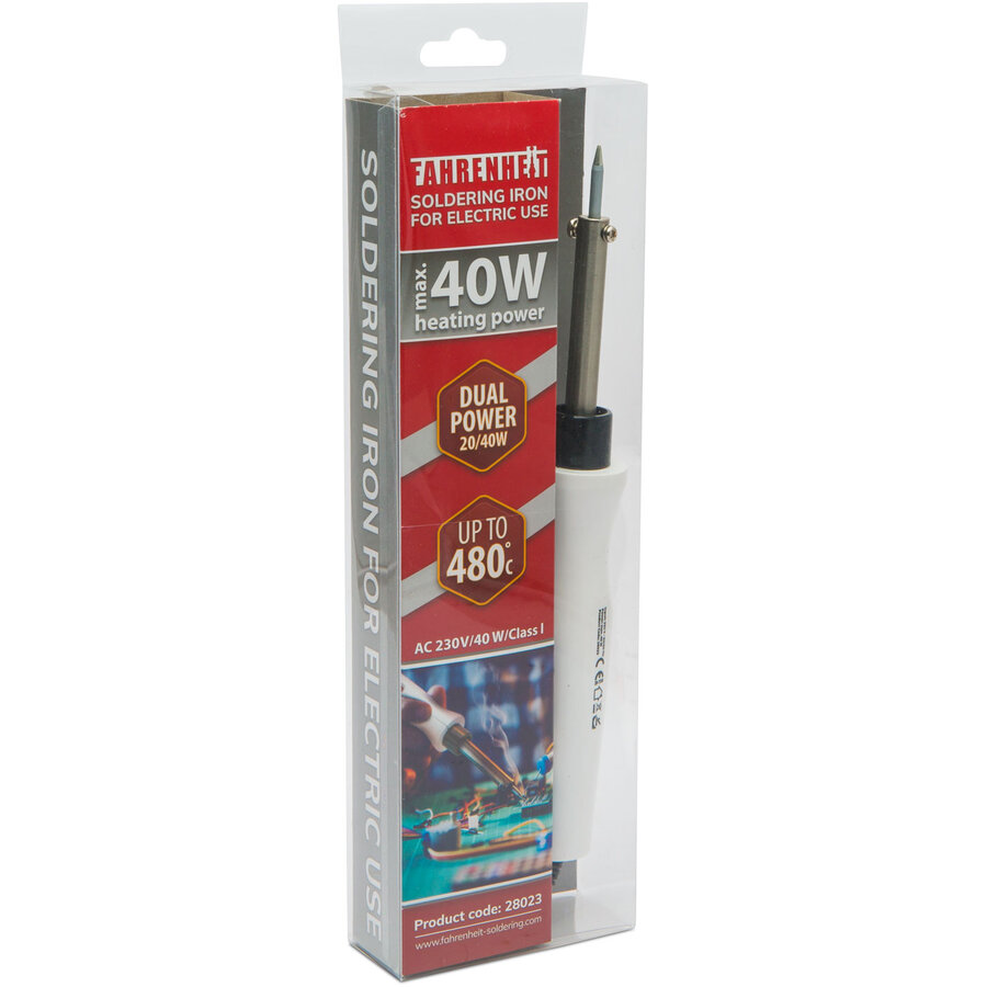 Ciocan de Lipit 28023 cu Putere Duala 20W / 40W / 230 V CA Alb