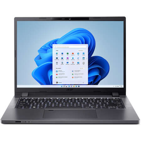 Laptop Acer TravelMate P2 TMP214-43 14 inch WUXGA AMD Ryzen 5 7530U 16GB DDR5 512GB SSD Windows 11 Pro Steel Gray