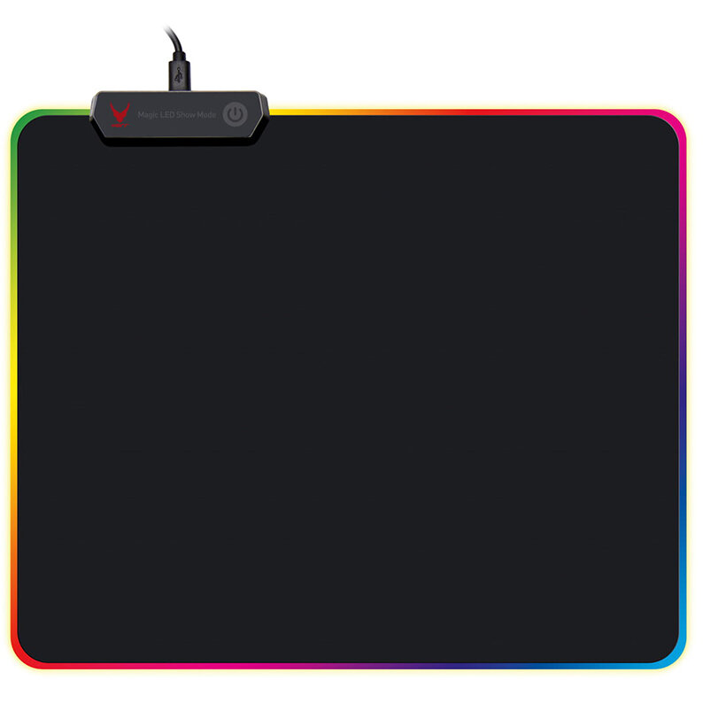 Mousepad Gaming Iluminat RGB 250 x 300mm Negru