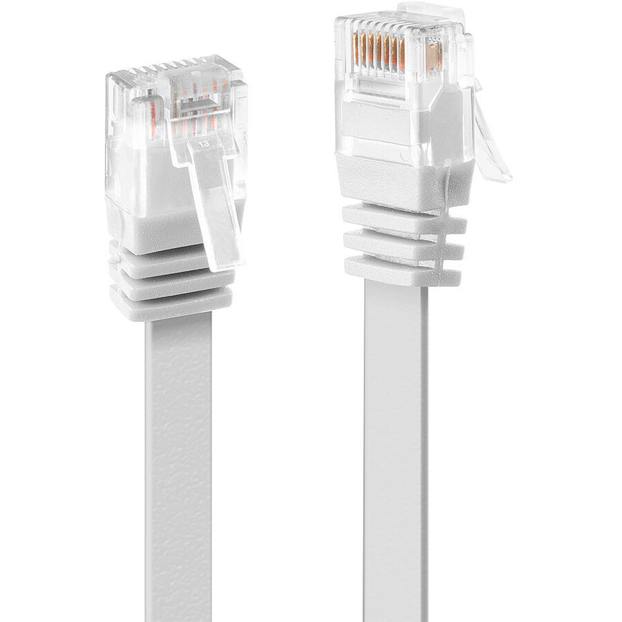 Cablu Rețea Lindy Cat.6 U/UTP Flachband 2m White