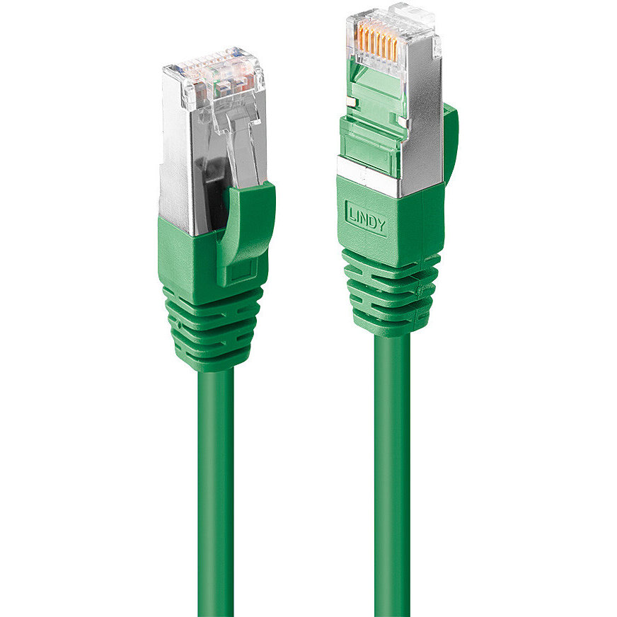 Cablu Rețea Lindy Cat 6 S/FTP LSZH Netzwerk 0.5m Green