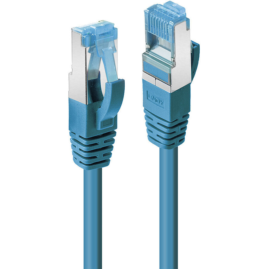 Cablu Rețea Lindy Cat 6A S/FTP LSZH 10m Blue