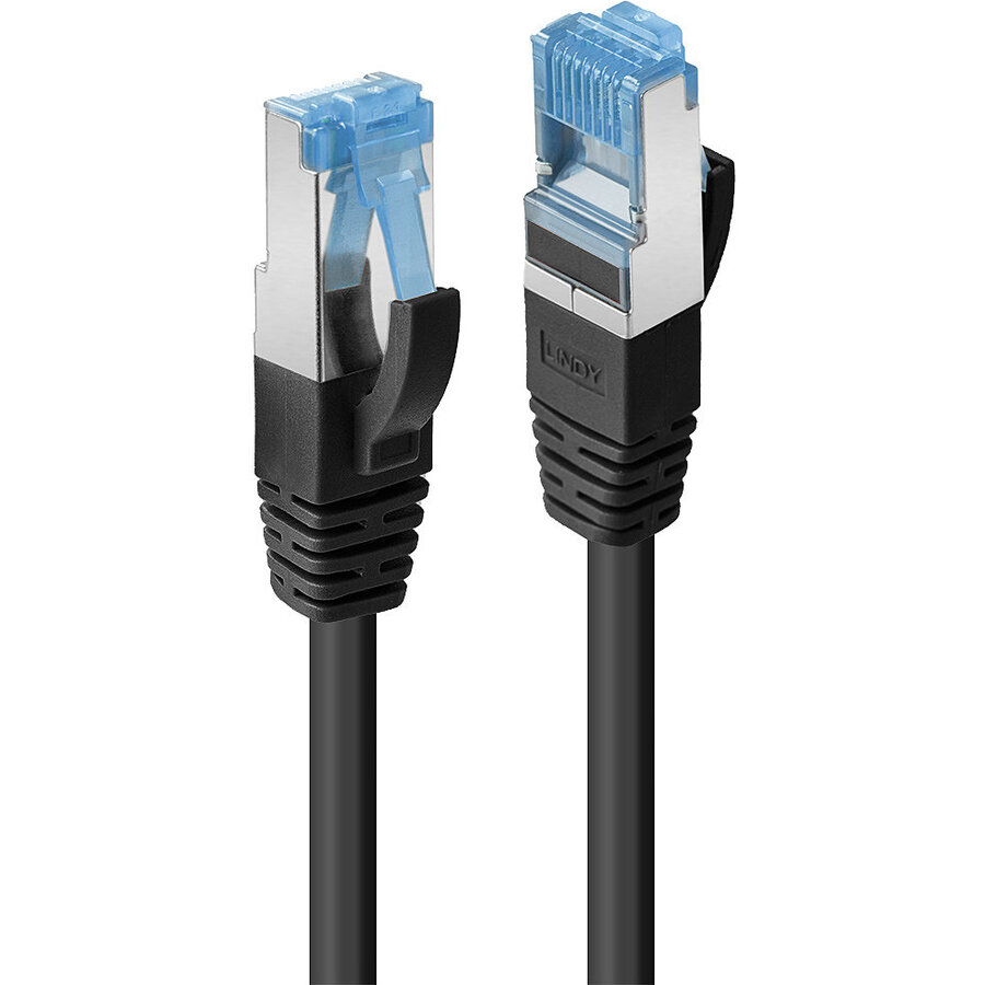 Cablu Rețea Lindy Cat 6A S/FTP LSZH 30m Black