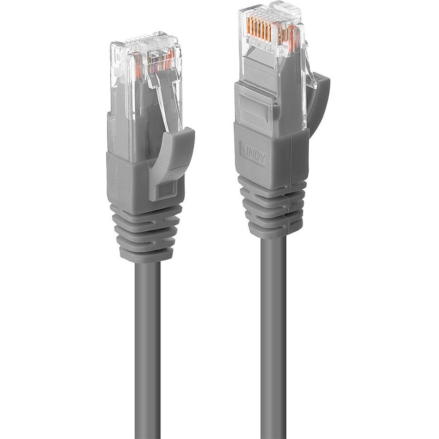 Cablu Rețea Lindy Cat.6 U/UTP LSZH 1m Grey