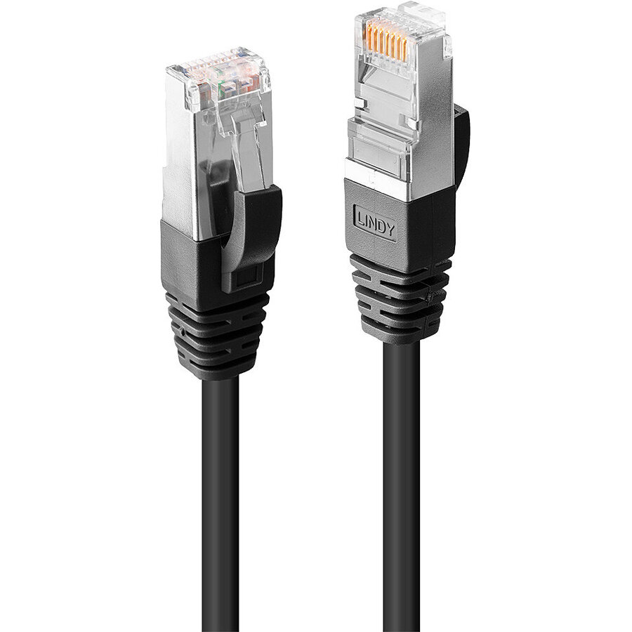 Cablu Rețea Lindy Cat 6 S/FTP LSZH 0.5m Black — imaginea 3