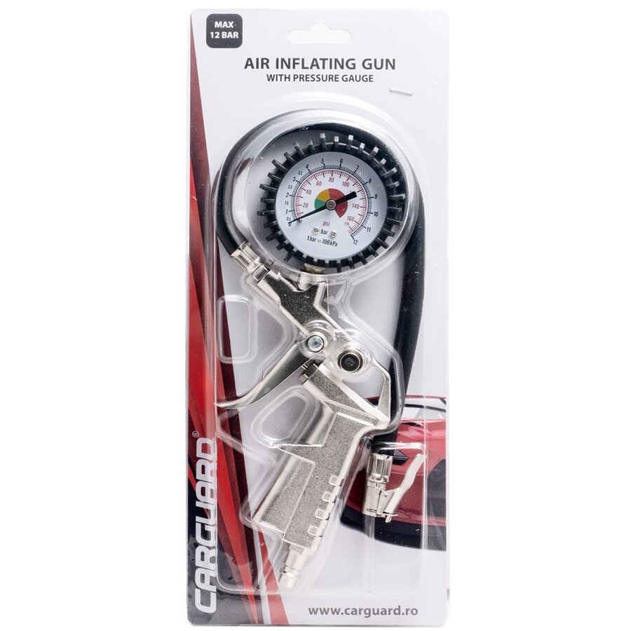 Pistol Pneumatic de Umflat cu Manometru PSA002 Presiune Maxima 12 Bar Conexiune 1/4Inch