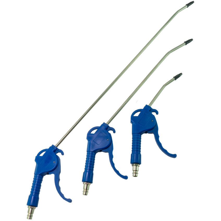 Set 3 Pistoale Pneumatice de Suflat Aer PSA009 100/300/500MM Albastru
