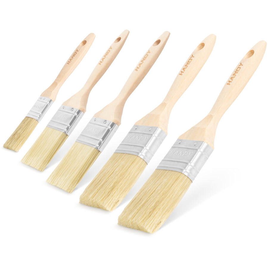 Set Pensule de Vopsit 11191C cu Maner Lemn 5 Bucati