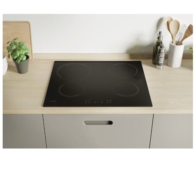 Plita Incorporabila Candy CH64CCB/4U2 Vitro Electric 4 Zone 6500W Negru — imaginea 3