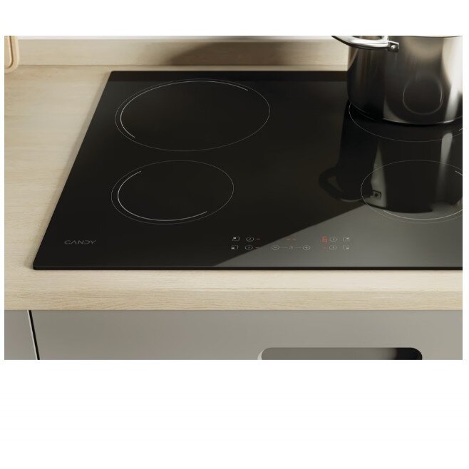 Plita Incorporabila Candy CH64CCB/4U2 Vitro Electric 4 Zone 6500W Negru — imaginea 4