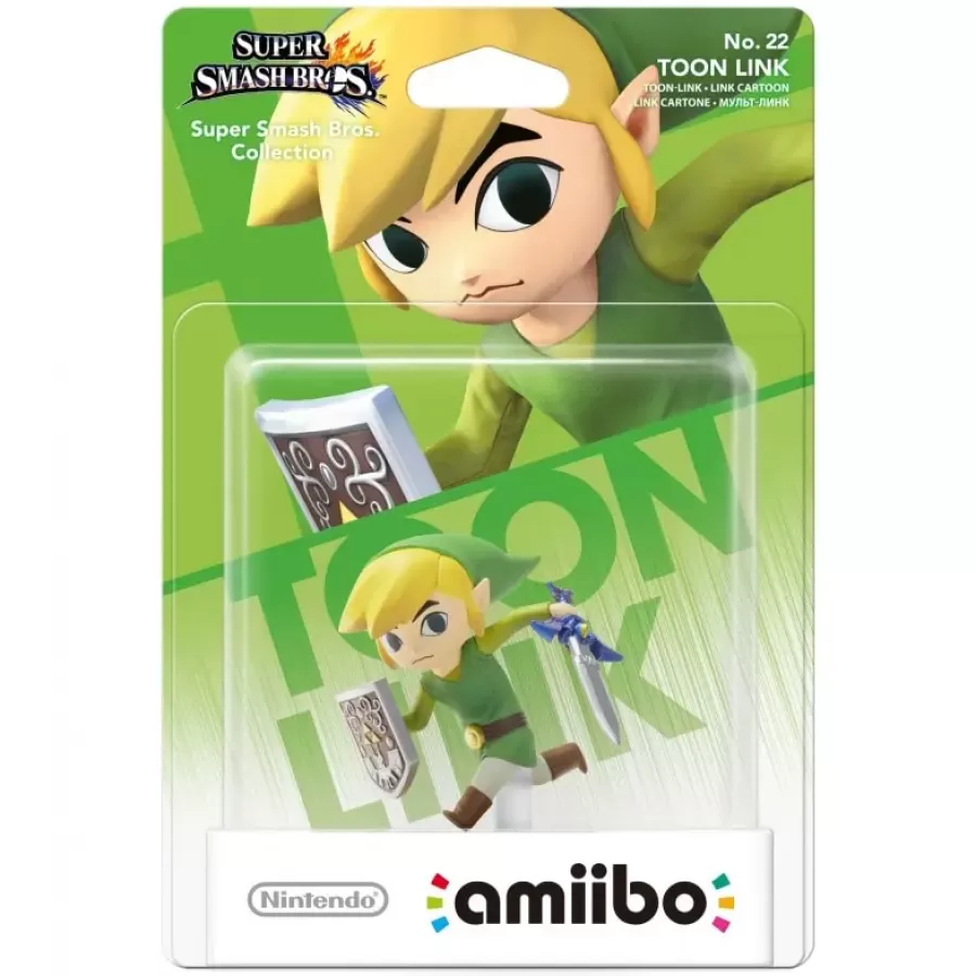 Figurina Nintendo of Europe SE Amiibo Toon Link No. 22 (Super Smash)