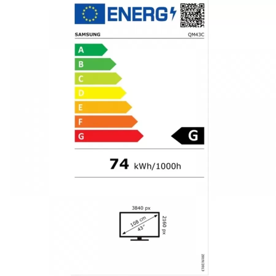 Display Profesional IPS Samsung LH43QMCEPGCXEN 43inch UHD 8ms HDMI DisplayPort WiFi Bluetooth Negru — imaginea 6