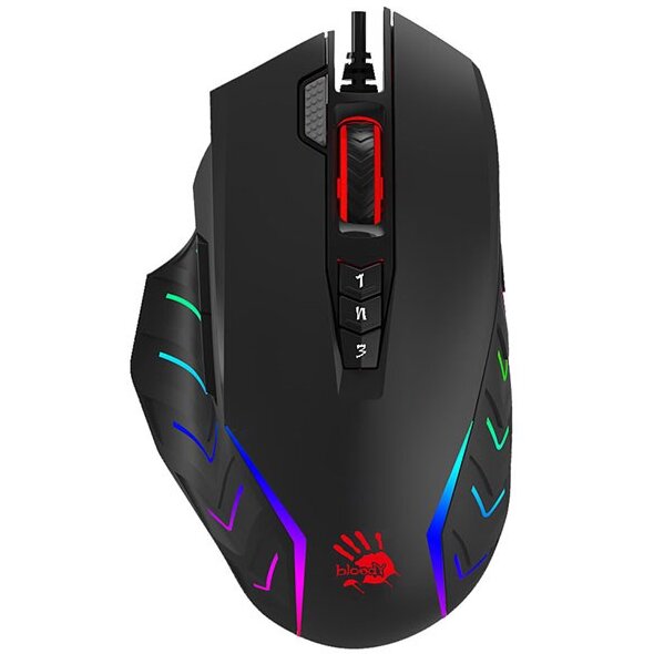 Mouse Optic Bloody J95S Stone USB Activat 8000dpi Negru