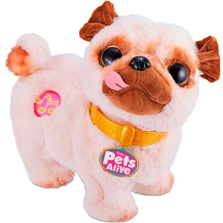 Jucarie de Plus Zuru Pets Alive Cuddly Catel Care se Scutura de