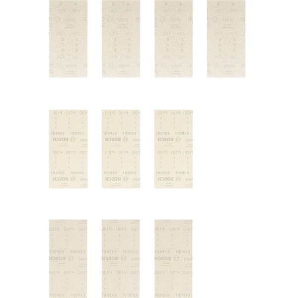 Set Foi Abrazive Expert M480 pentru Slefuitor Orbital 93 x 186mm K80 / 120 / 180 10x Bucati