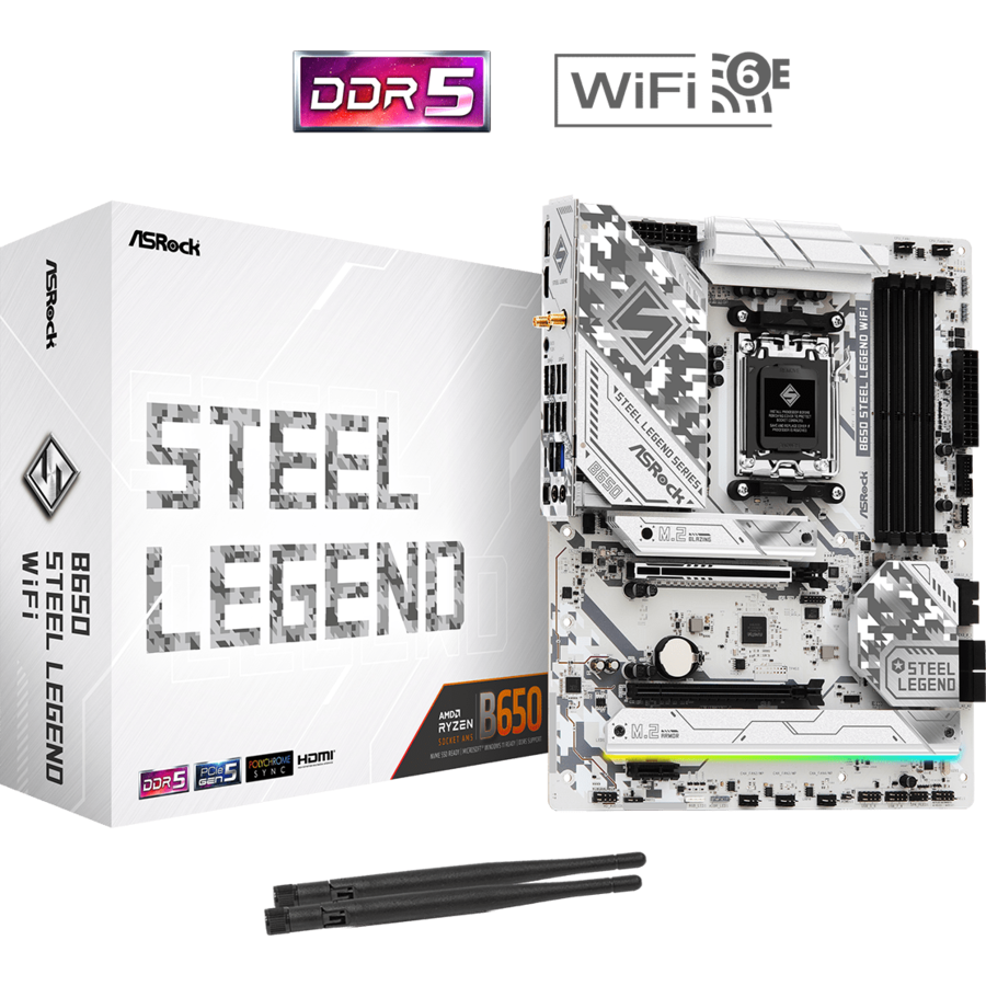 Placa De Baza B650 STEEL LEGEND WIFI  Socket AM5