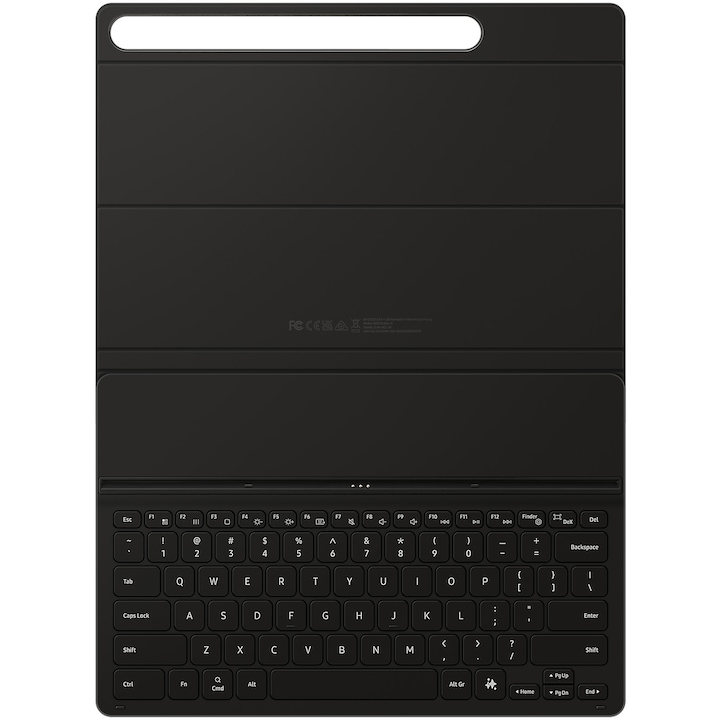Husa Tableta Book Cover Keyboard Slim Samsung Galaxy Tab S10 Plus / S9 Plus Black