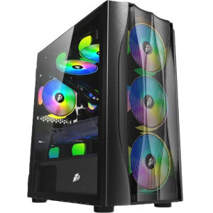 Carcasa Gaming X3-M-4F1-BK Negru