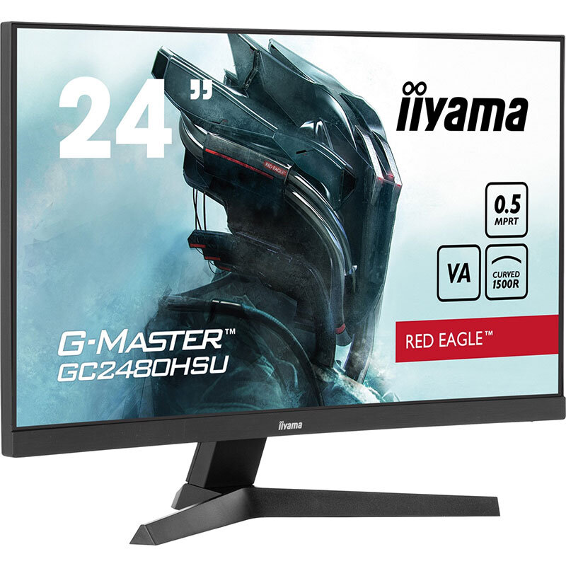 Monitor LED Gaming Curbat Iiyama G-Master GC2480HSU-B1 23.6 inch FHD VA 180Hz Black — imaginea 2