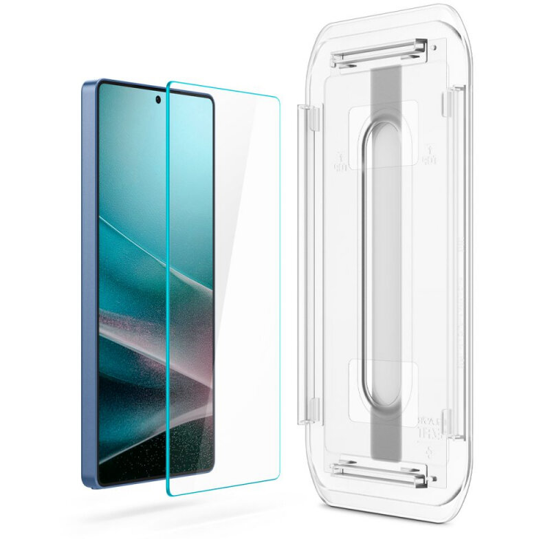 Folie protecție Spigen Sticlă Securizată Full Glue Set 2 bucăți AGL09082 EZ FIT pentru Samsung Galaxy S25 Ultra S938 — imaginea 5