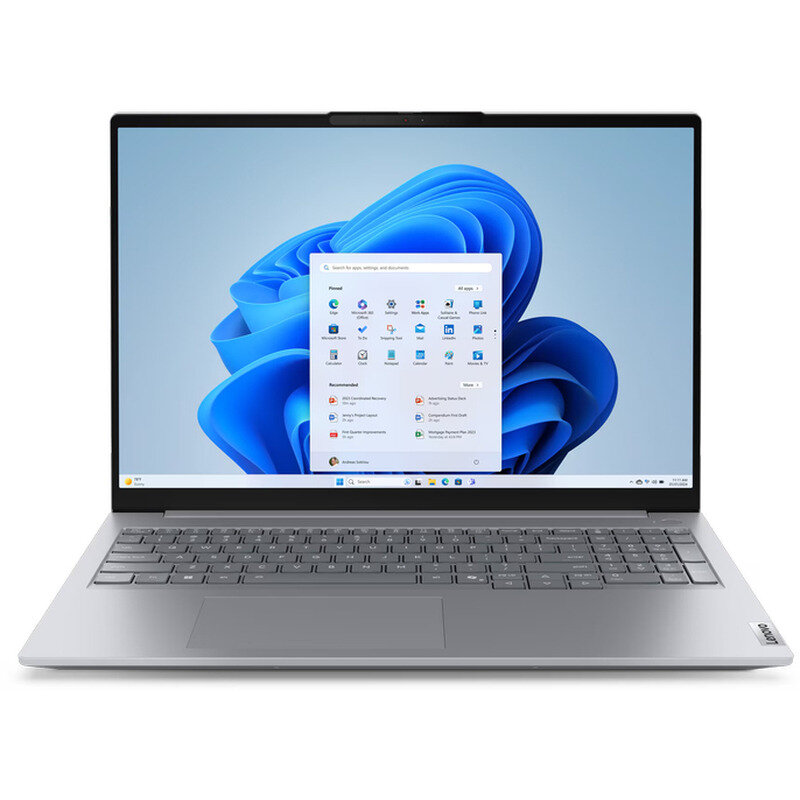 Laptop ThinkBook 16 G8 IRL 16 inch WUXGA Intel Core 7 240H 16GB DDR5 512GB SSD Windows 11 Pro Arctic Grey