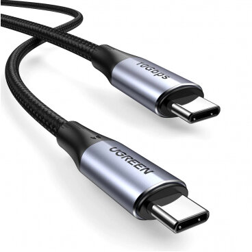 Cablu Date si Incarcare USB-C - USB-C US355 100W 1m Negru