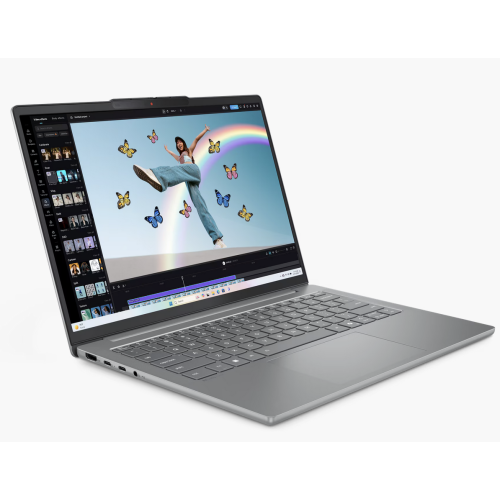 Laptop IdeaPad Slim 5 14AHP10 (Procesor AMD Ryzen 7 8845HS (16M Cache, up to 5.1 GHz) 14 WUXGA, 16GB DDR5, 1TB SSD, AMD Radeon 780M Graphics, Gri) - imagine 2