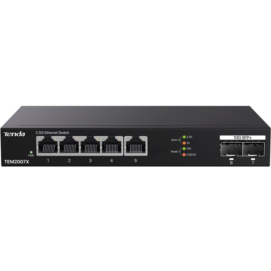 Switch TEM2007X 2.5G Ethernet (100/1000/2500) Desktop Negru