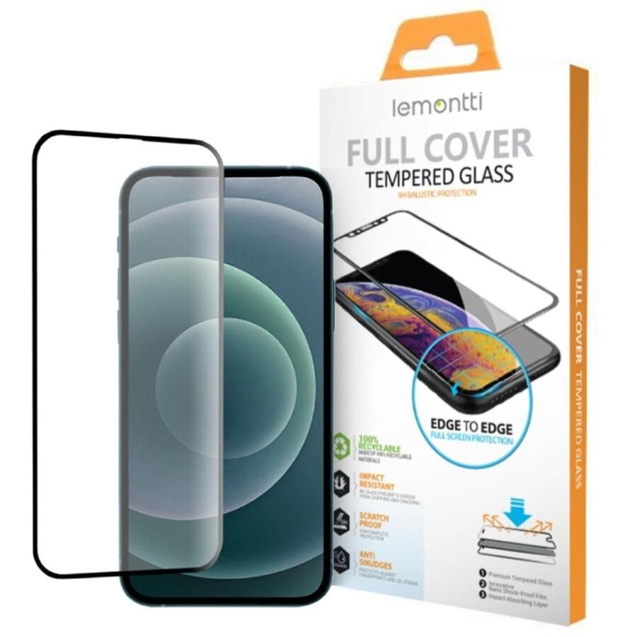 Folie protecție Lemontti Sticlă Full Fit pentru Samsung Galaxy S25 Edge Negru